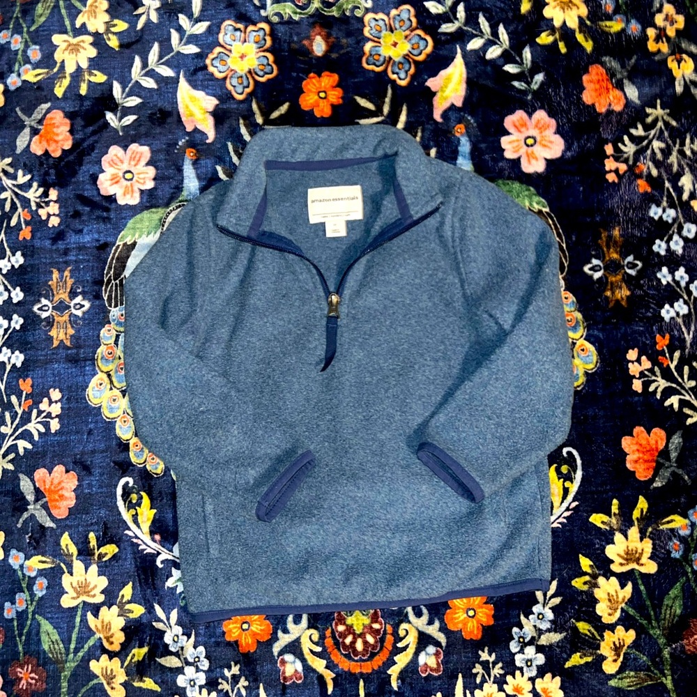 Amazon Essentials Boys and Toddlers' Polar Fleece Quarter-Zip Pullover Jacket 4T